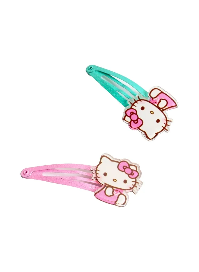 Sanrio  Sanrio Hello Kitty Hair Accessories Set With 1Bag , 2 Hair Clips,2 Scrunchies for Women | Best Price UAE